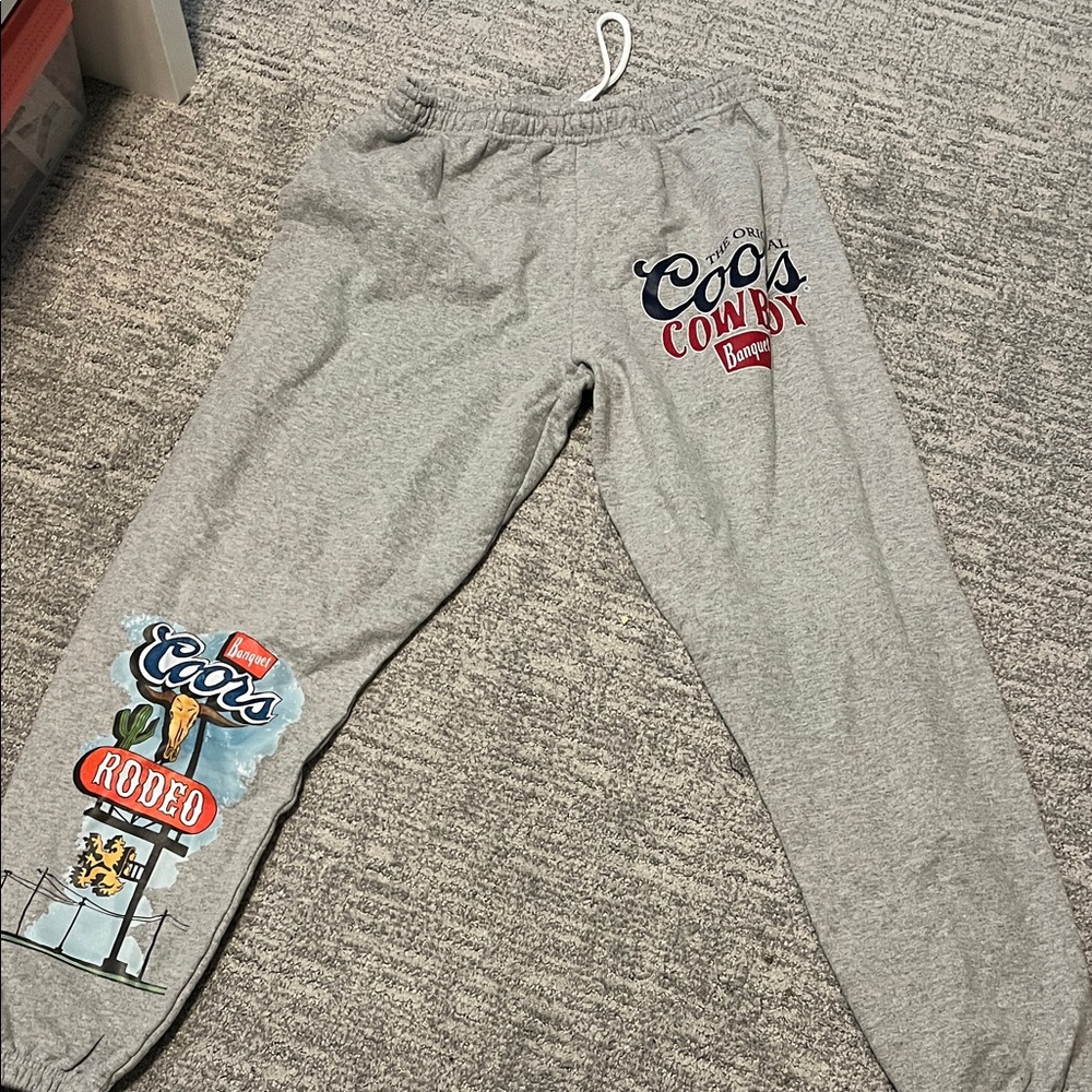 Tik tok shop, Light Gray Coors rodeo sweatpants